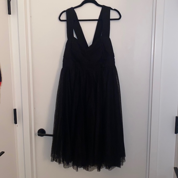 torrid Dresses & Skirts - Torrid Retro Chic Line Black Polka Dot Mesh Romper Dress